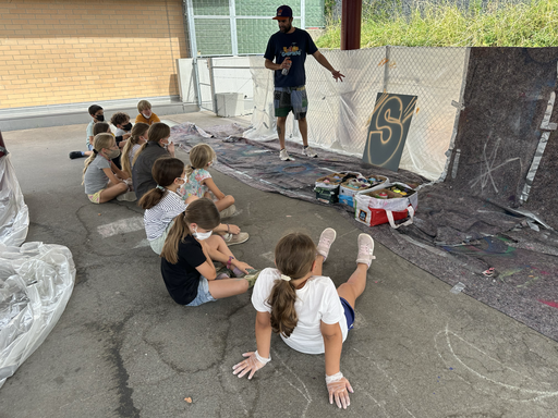Vom Streetartkünstler höchtspersönlich instruiert
